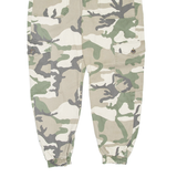 PULL&BEAR Camo Womens Trousers Brown Regular Tapered W28 L25