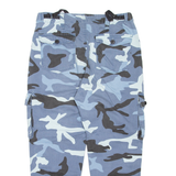 BERSHKA Womens Trousers Blue Regular Tapered W32 L24