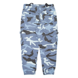 BERSHKA Womens Trousers Blue Regular Tapered W32 L24