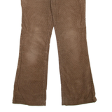 LOIS JEANS Womens Corduroy Trousers Brown Regular Flared W32 L28