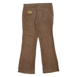 LOIS JEANS Womens Corduroy Trousers Brown Regular Flared W32 L28