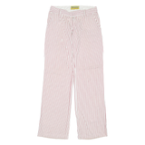 LIBERTINE Striped Womens Trousers Red Regular Straight W29 L33