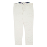 TOMMY HILFIGER Mens Trousers Cream Regular Tapered W38 L32