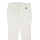 TOMMY HILFIGER Mens Trousers Cream Regular Tapered W38 L32