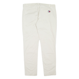 TOMMY HILFIGER Mens Trousers Cream Regular Tapered W38 L32