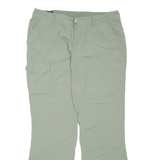 COLUMBIA Womens Trousers Green Regular Straight Nylon W34 L32