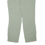 COLUMBIA Womens Trousers Green Regular Straight Nylon W34 L32