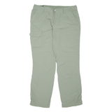 COLUMBIA Womens Trousers Green Regular Straight Nylon W34 L32