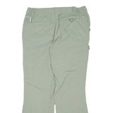 COLUMBIA Womens Trousers Green Regular Straight Nylon W34 L32