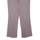 Patterned Womens Trousers Purple Regular Bootcut W30 L30