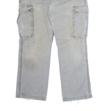 CARHARTT Workwear Cargo Mens Trousers Grey Relaxed Straight W34 L30
