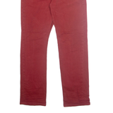 LEVI'S 514 Mens Trousers Red Regular Straight W30 L29