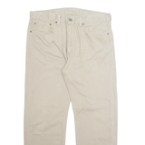 LEVI'S 505 Mens Trousers Beige Regular Straight W36 L30