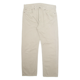 LEVI'S 505 Mens Trousers Beige Regular Straight W36 L30