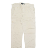 CALVIN KLEIN JEANS Chino Cargo Mens Trousers Beige Regular Skinny W30 L33