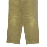 BARBOUR Chino Mens Corduroy Trousers Green Regular Straight W34 L28