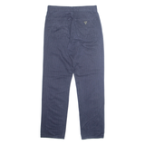 GUESS Chino Mens Trousers Blue Regular Straight W34 L31