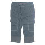 TOMMY HILFIGER Workwear 3/4 Womens Trousers Blue Regular Straight W34 L22