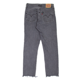 LEVI'S 501 Jeans Womens Grey Regular Straight W28 L28