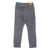 LEVI'S 501S Jeans BIG E Distressed Womens Grey Skinny Straight W27 L28