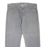 LEVI'S 501XX Jeans Mens Grey Regular Straight W39 L27
