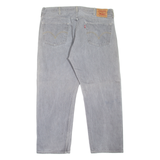 LEVI'S 501XX Jeans Mens Grey Regular Straight W39 L27