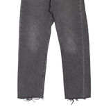 LEVI'S 501 Jeans Womens Grey Regular Straight W24 L26