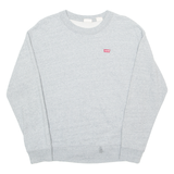 LEVI'S Mens Sweatshirt Grey Crew Neck XS