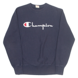 CHAMPION REVERSE WEAVE Mens Sweatshirt Blue Crew Neck M