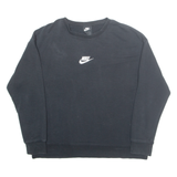 NIKE Mens Sweatshirt Black Crew Neck L