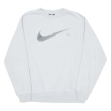 NIKE Womens Sweatshirt Grey Crew Neck M