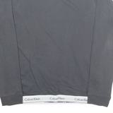 CALVIN KLEIN Lightweight Mens Sweatshirt Grey Crew Neck M