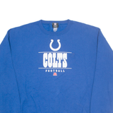 NFL Indianapolis Colts Mens Sweatshirt Blue Crew Neck 90s USA 2XL