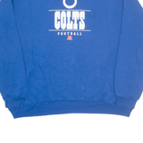 NFL Indianapolis Colts Mens Sweatshirt Blue Crew Neck 90s USA 2XL