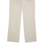 DUNDERDON Chino Mens Twill Trousers Beige Regular Straight W29 L32