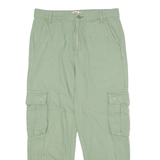 LEVI'S Cargo Womens Trousers Green Regular Tapered W30 L25