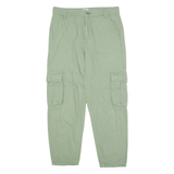 LEVI'S Cargo Womens Trousers Green Regular Tapered W30 L25