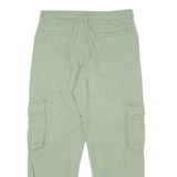 LEVI'S Cargo Womens Trousers Green Regular Tapered W30 L25