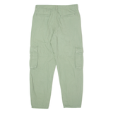 LEVI'S Cargo Womens Trousers Green Regular Tapered W30 L25