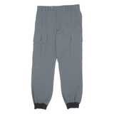 LB LEBLON Outdoor Cuffed Cargo Mens Trousers Grey Regular Tapered W31 L27
