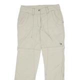 SALEWA Outdoor 2 in 1 Womens Trousers Beige Slim Straight W34 L30