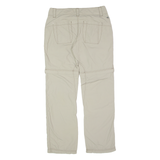 SALEWA Outdoor 2 in 1 Womens Trousers Beige Slim Straight W34 L30