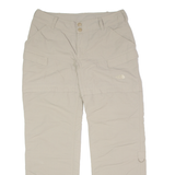 THE NORTH FACE Outdoor 2 in 1 Womens Trousers Beige Regular Straight Nylon W24 L30