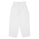 ZONE ZONE Striped Womens Trousers White Regular Straight 90s W26 L21