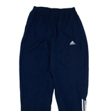ADIDAS Mens Track Pants Blue Tapered M W27 L30