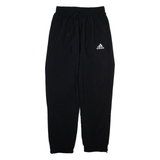 ADIDAS Prime Green Mesh Lined Mens Track Pants Black Tapered S W26 L30