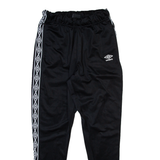 UMBRO Mens Track Pants Black Tapered M W28 L29