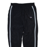 EAGLE Mens Track Pants Black 90s Tapered XL W36 L31