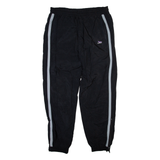 EAGLE Mens Track Pants Black 90s Tapered XL W36 L31
