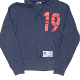 CHAMPION Mens Blue Hoodie S